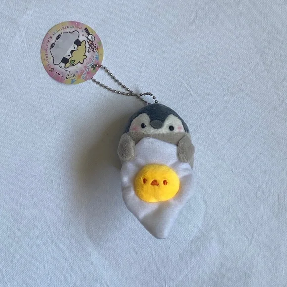 Sanrio Toys Koupen Chan Penguin Keychain Plushie Cute Egg